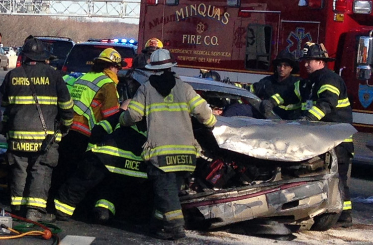 Crash I-95 near Churchmans Road